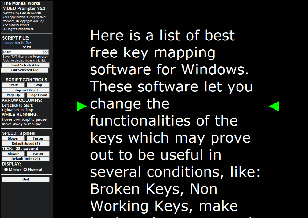 free teleprompter for windows 10